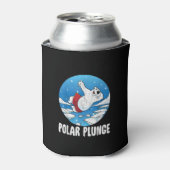 Rafraîchisseur Pour Canette Bain d'hiver Polar Plunge Ice Jump Polar Ours Bain (Can devant)