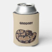 Rafraîchisseur Pour Canette Ball Python Snake, Brown et Tan Personnalisé (Can Dos)