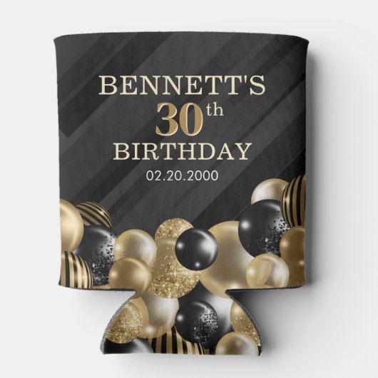 Rafraîchisseur Pour Canette Ballons Black Gold (Dos)