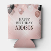 Rafraîchisseur Pour Canette Ballons d'or Rose d'anniversaire (Dos)