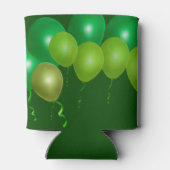 Rafraîchisseur Pour Canette Ballons verts d'anniversaire irlandais (Dos)