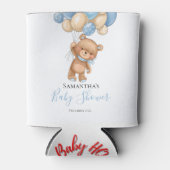 Rafraîchisseur Pour Canette Balloon en peluche Bleu Can refroidisseur (Devant)