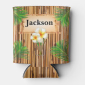 Rafraîchisseur Pour Canette Bamboo Tiki Design (Devant)