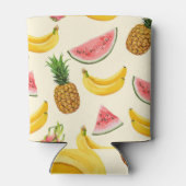 Rafraîchisseur Pour Canette Bananes dessinées à la main, pastèques : motif d'é (Dos)