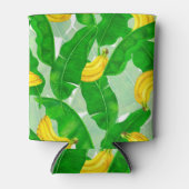 Rafraîchisseur Pour Canette Bananes et aquarelle feuille (Devant)