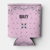 Rafraîchisseur Pour Canette Bandana rose Paisley Ouest (Devant)