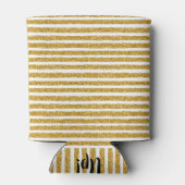 Rafraîchisseur Pour Canette Bande de Parties scintillant d'or peut refroidir (Dos)