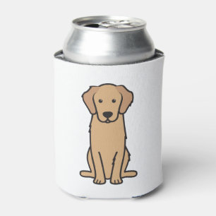 Rafraîchisseur Pour Canette Bande dessinée de chien de golden retriever