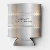 Rafraîchisseur Pour Canette Bandes argentées métalliques (Devant)