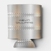 Rafraîchisseur Pour Canette Bandes argentées métalliques (Dos)