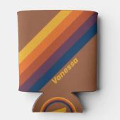 Rafraîchisseur Pour Canette Bandes d'argile cuite au soleil avec nom (Dos)