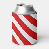 Rafraîchisseur Pour Canette Bandes diagonales blanches rouges (Can devant)