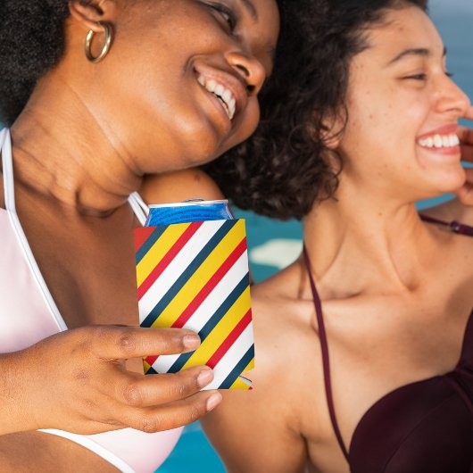 Rafraîchisseur Pour Canette Bandes diagonales multicolores