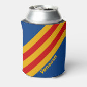 Rafraîchisseur Pour Canette Bandes rétro au coeur chaud avec nom (Can Dos)