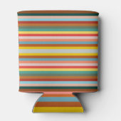 Rafraîchisseur Pour Canette Bandes rétro horizontales colorées (Dos)