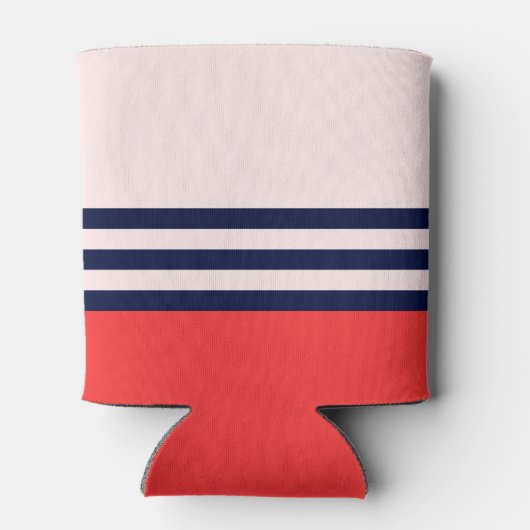 Rafraîchisseur Pour Canette Bandes rouges et noires (Dos)