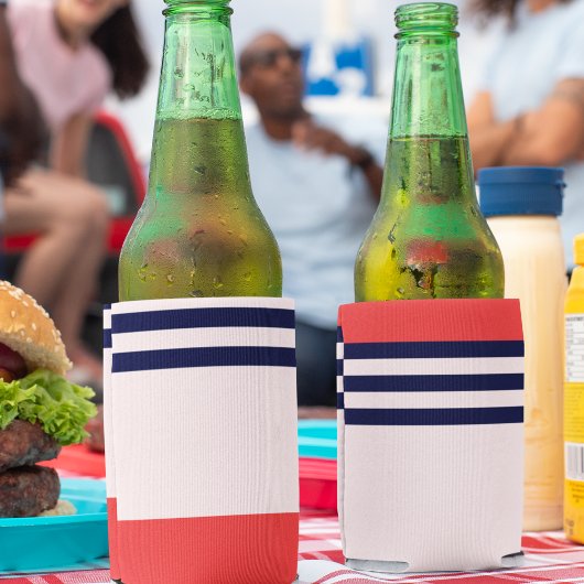 Rafraîchisseur Pour Canette Bandes rouges et noires