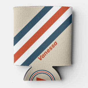 Rafraîchisseur Pour Canette Bandes vintages du poste de pilotage avec nom