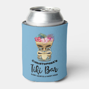 Rafraîchisseur Pour Canette Bar Tiki des garçons d'honneur avec monogramme pou