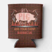 Rafraîchisseur Pour Canette Barbecue BBQ Funky Pig Summer Grilling Custom (Devant)