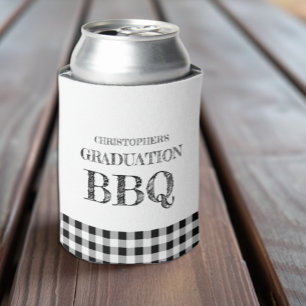 Rafraîchisseur Pour Canette Barbecue de fin d'études Gingham