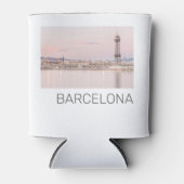 Rafraîchisseur Pour Canette Barcelona Skyline Sunset Catalogne Espagne (Devant)