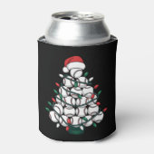 Rafraîchisseur Pour Canette Baseball Christmas Tree Santa Sports (Can devant)