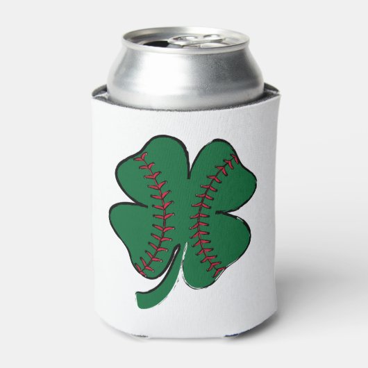 Rafraîchisseur Pour Canette Baseball Vintage Trèfle Saint Patrick (Can devant)