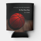 Rafraîchisseur Pour Canette Basketball anniversaire / fête de célibataire Blac (Devant)