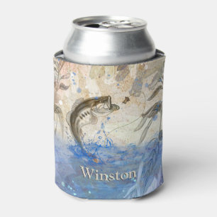 Rafraîchisseur Pour Canette Basse Poisson Frappe Pêche leurre Prénom