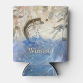 Rafraîchisseur Pour Canette Basse Poisson Frappe Pêche leurre Prénom (Devant)