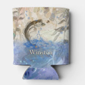 Rafraîchisseur Pour Canette Basse Poisson Frappe Pêche leurre Prénom (Dos)