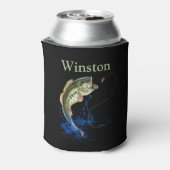 Rafraîchisseur Pour Canette Basse Poisson Frappe Pêche leurre Prénom (Can Dos)