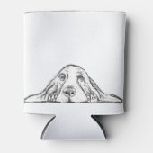 Rafraîchisseur Pour Canette basset blanc (Devant)