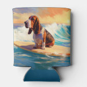 Rafraîchisseur Pour Canette Basset Hound Beach Surf Peinture (Dos)