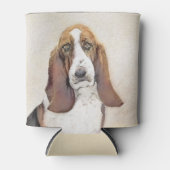 Rafraîchisseur Pour Canette Basset Hound Peinture - Cute Original Chien Art (Devant)