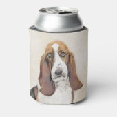 Rafraîchisseur Pour Canette Basset Hound Peinture - Cute Original Chien Art (Can Dos)