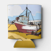 Rafraîchisseur Pour Canette Bateau de pêche pittoresque (Dos)