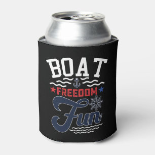 Rafraîchisseur Pour Canette Bateau Liberté Amusement 4 Juillet Navigateur