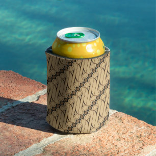 Rafraîchisseur Pour Canette Batik Parang, Motif indonésien, Javanais, Ethnique