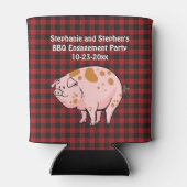 Rafraîchisseur Pour Canette BBQ Pig Roast Russe Mariage Engagement Party (Dos)