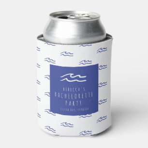 Rafraîchisseur Pour Canette Beach Bachelorette Blue Wave Can Cooler