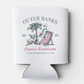 Rafraîchisseur Pour Canette Beach Bachelorette Party Custom Bridesmaid Cadeau (Dos)