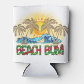 Rafraîchisseur Pour Canette Beach Bum | Watermelon, Ocean Waves et soleil trop (Devant)