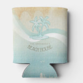 Rafraîchisseur Pour Canette Beach House Palm Trees Aqua ID623 (Dos)