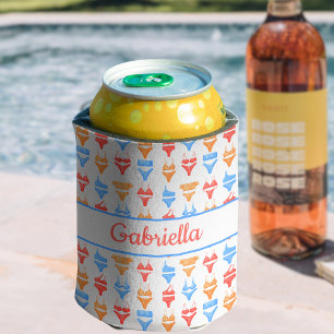 Rafraîchisseur Pour Canette Beach Pool Party Nom personnalisé Bachelorette