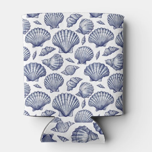 Rafraîchisseur Pour Canette Beach Seashell Mariage Beach Faveur Can Cooler (Dos)