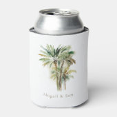 Rafraîchisseur Pour Canette Beach Wedding Tropical Reception Favor (Can devant)