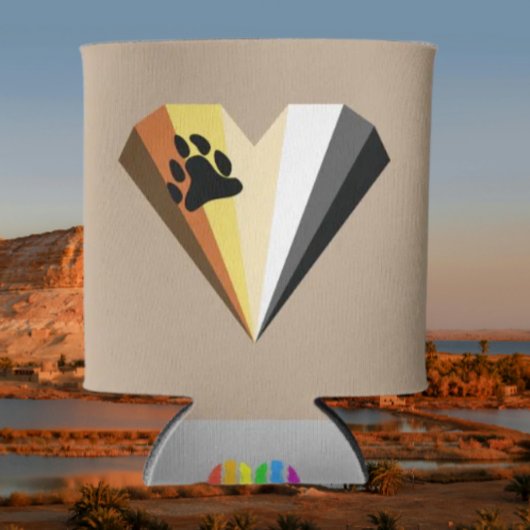 Rafraîchisseur Pour Canette Bear Pride Coeur Can Beverage Cooler