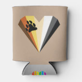 Rafraîchisseur Pour Canette Bear Pride Coeur Can Beverage Cooler (Devant)
